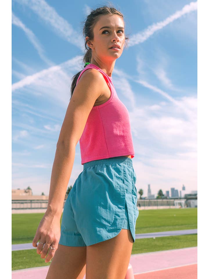 VERY J – Engroshandel Træningsshorts – til kvinder – NP70131-aktive shorts med høj talje3