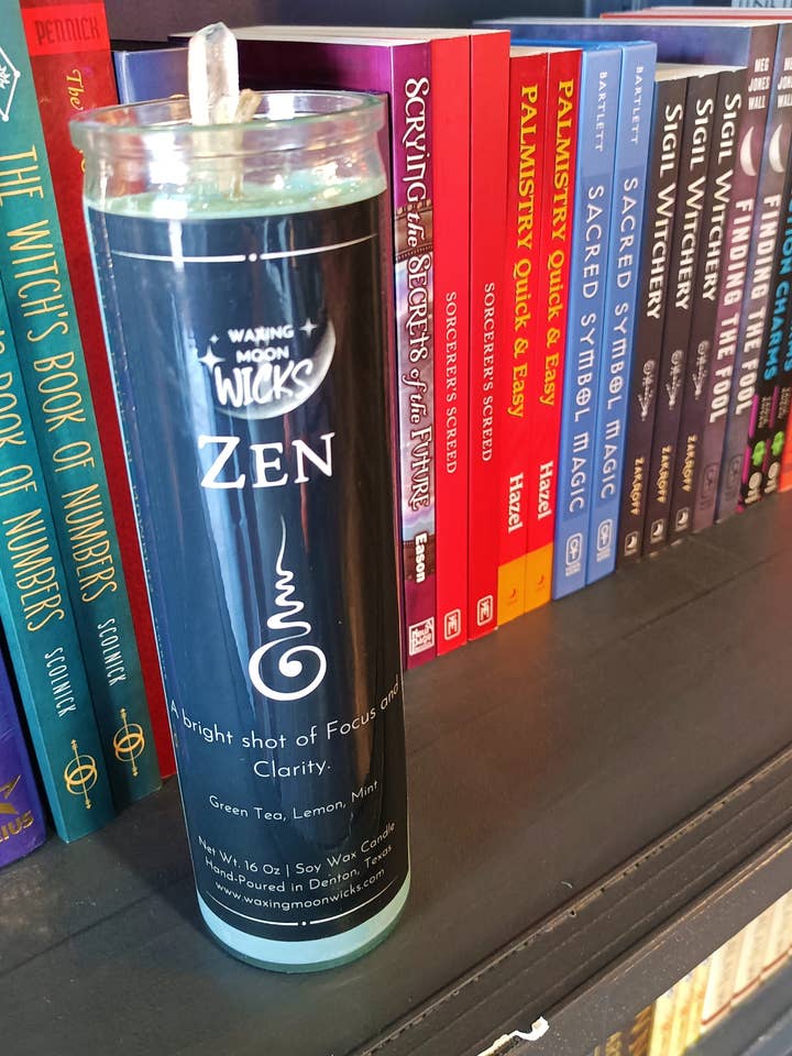 Bougie Zen Intention pour la vente par Waxing Moon Wicks