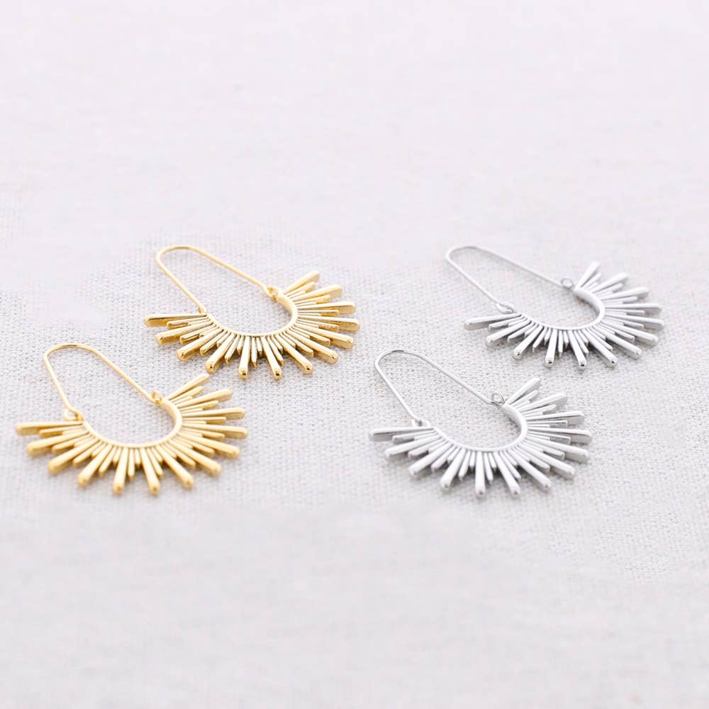 Sonata - Wholesale Dangle Earrings - Half Sun Steel Earrings3