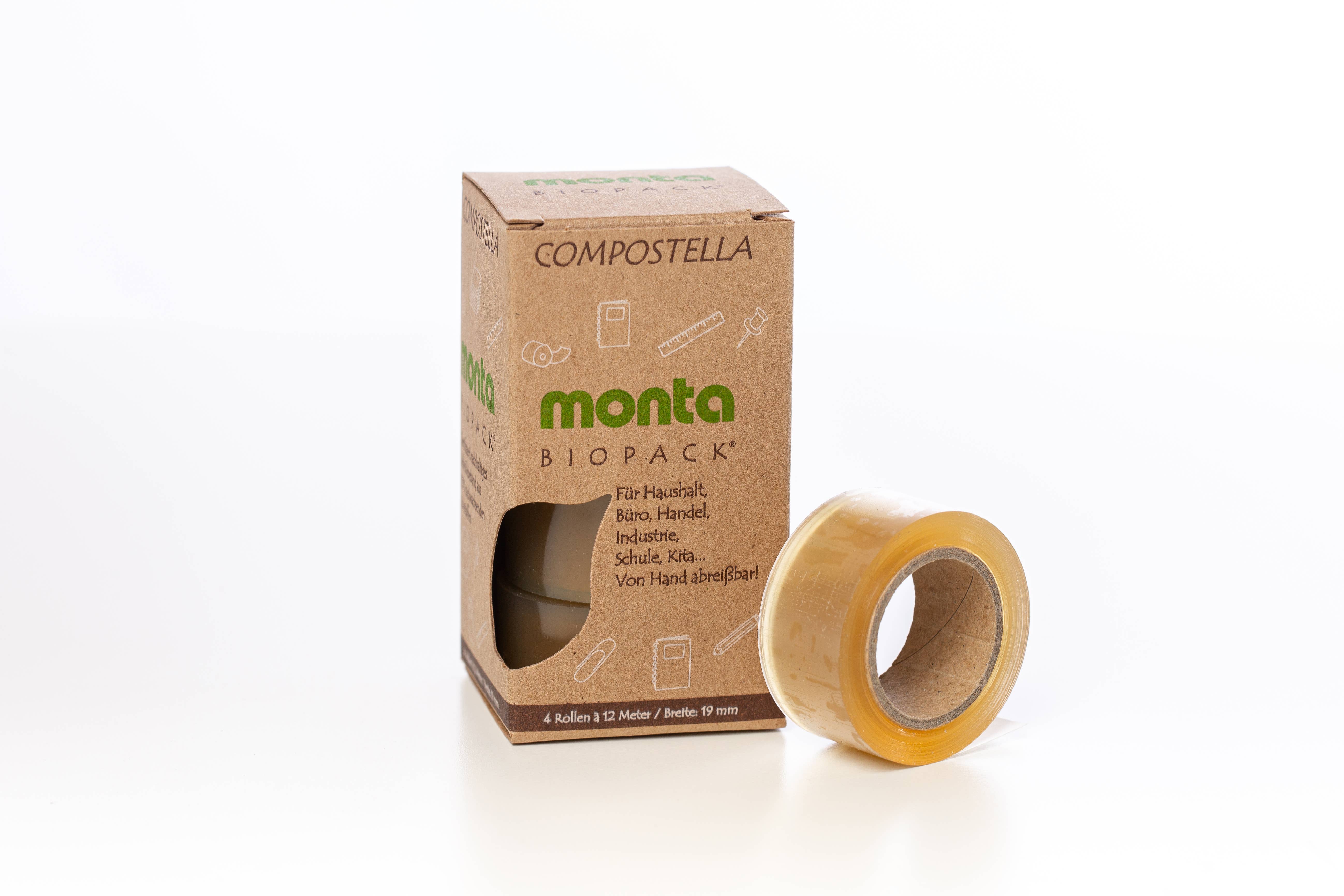Compostella - Wholesale Tape - Monta Biopack Adhesive Tape 19 mm Rolls
