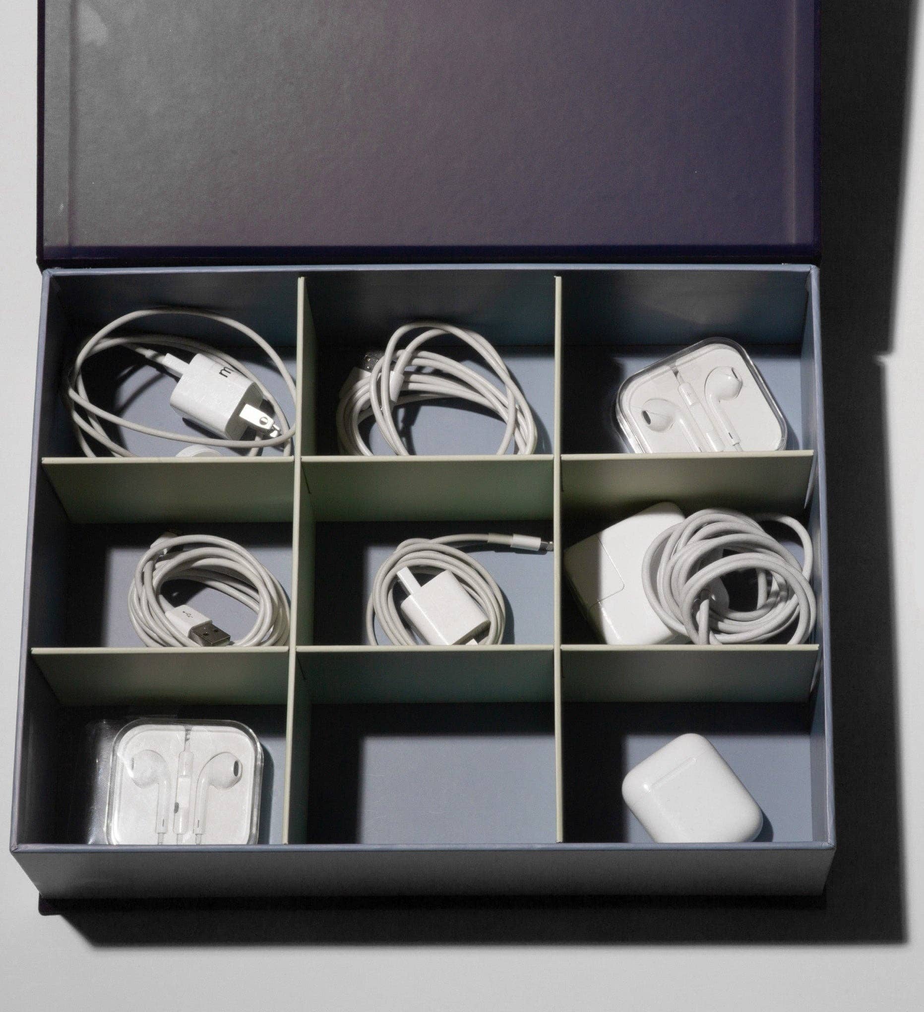 Blue Cord Organizer Box for wholesale on Faire2