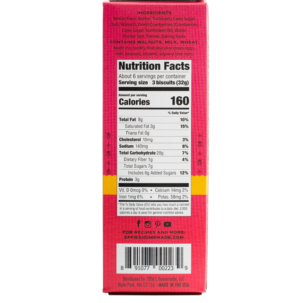 Effies Homemade - Vente Biscuits - Biscuit aux noix2