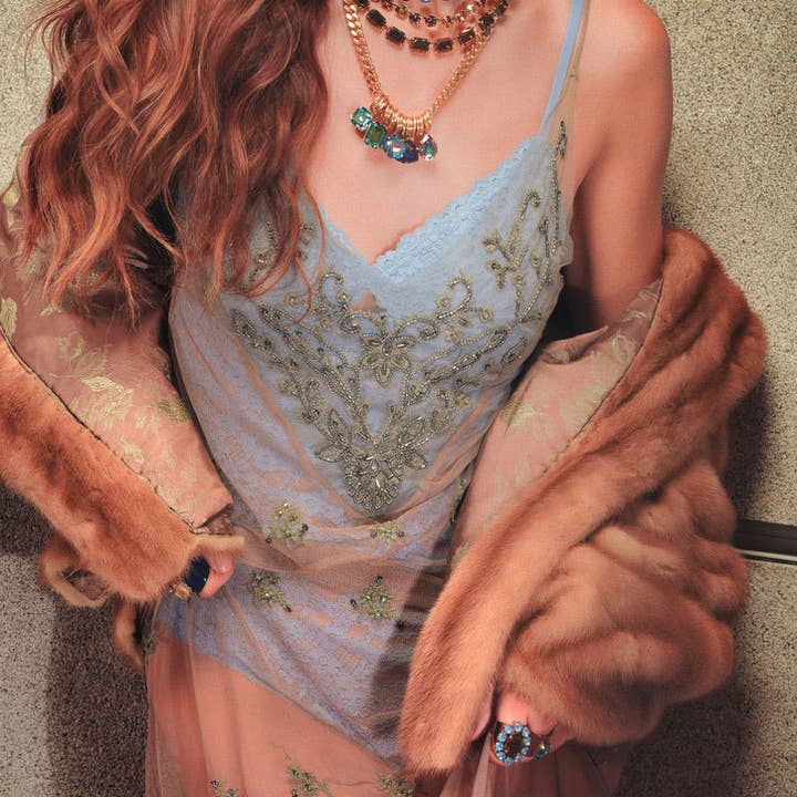 TOVA - Wholesale Cocktail/Statement Ring - Mini Roddy Ring in Enamel Midnight Express6