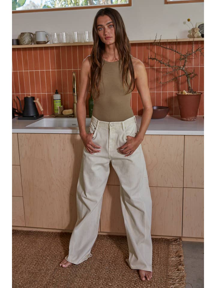 By Together - Wholesale Bodysuit - Women's - L7660 | Knit Polyester Cotton Spandex Ribbed Bodysuit1