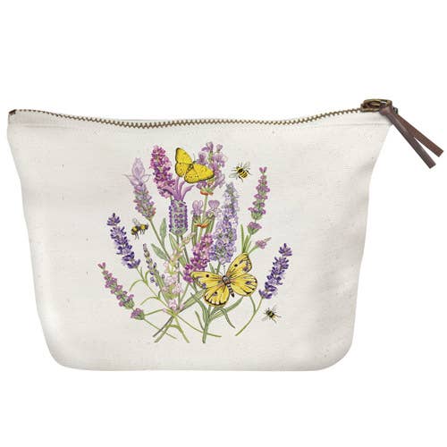 Mary Lake-Thompson Ltd. - Wholesale Pouch - Women's - Lavender Butterfly Canvas Pouch