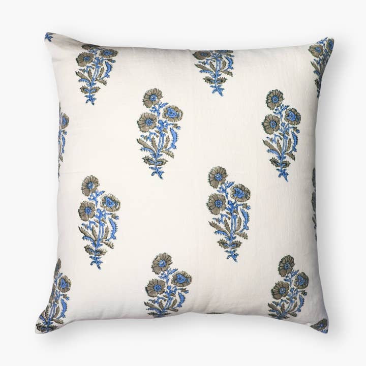 Firozi pudebetræk for engroshandel hos Banyan & Birch | Artisanal Home Linens