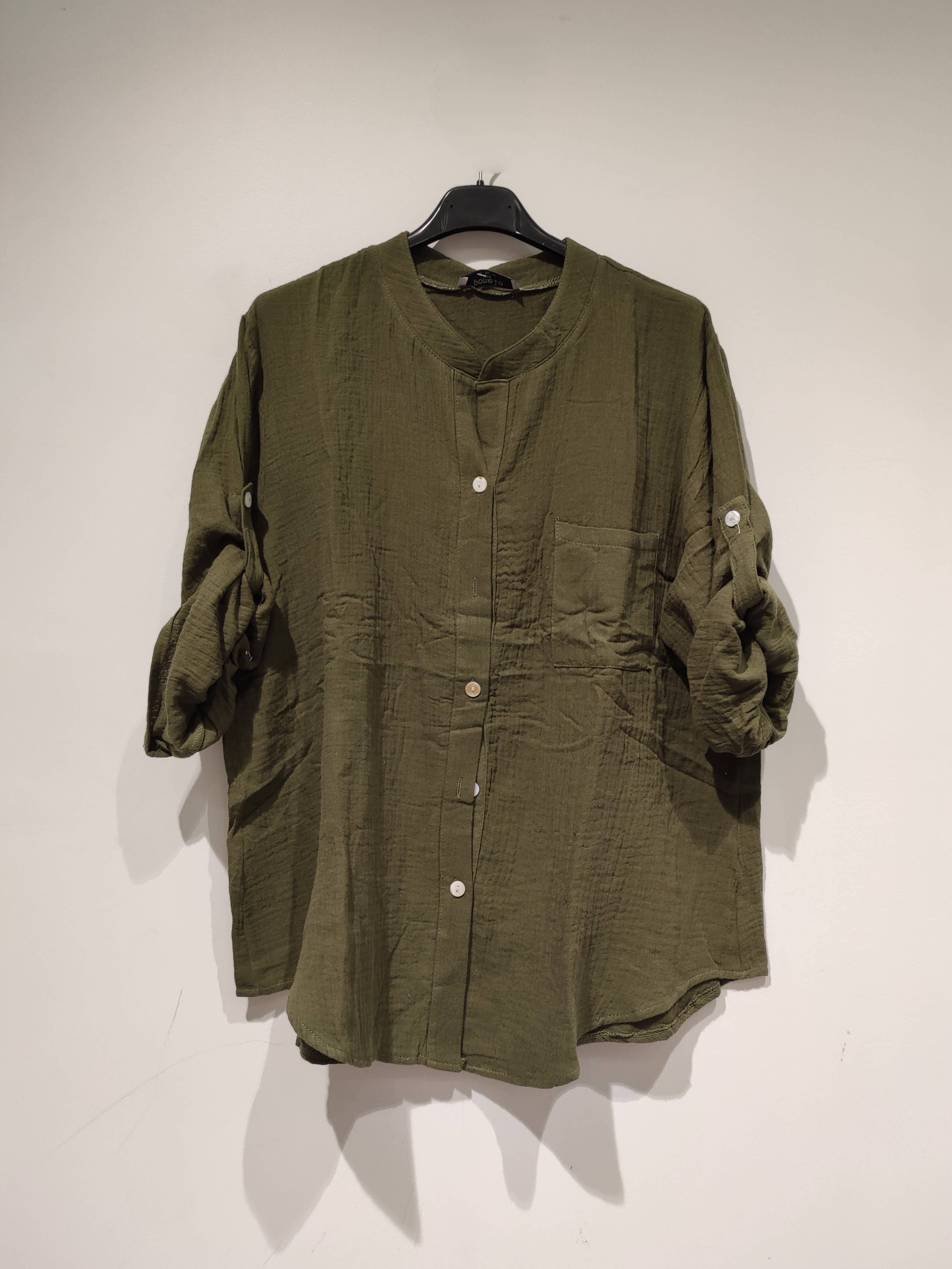 white beige khaki red black navy COTTON GAUZE shirt 2501 - pack 27 for wholesale on Faire