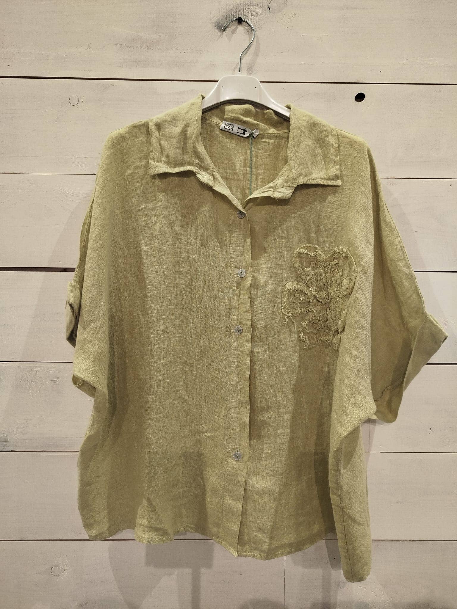 Linos y Textiles - Venta al por mayor Camisa con botones - Mujer - REF: 20341 Camisa Flor3