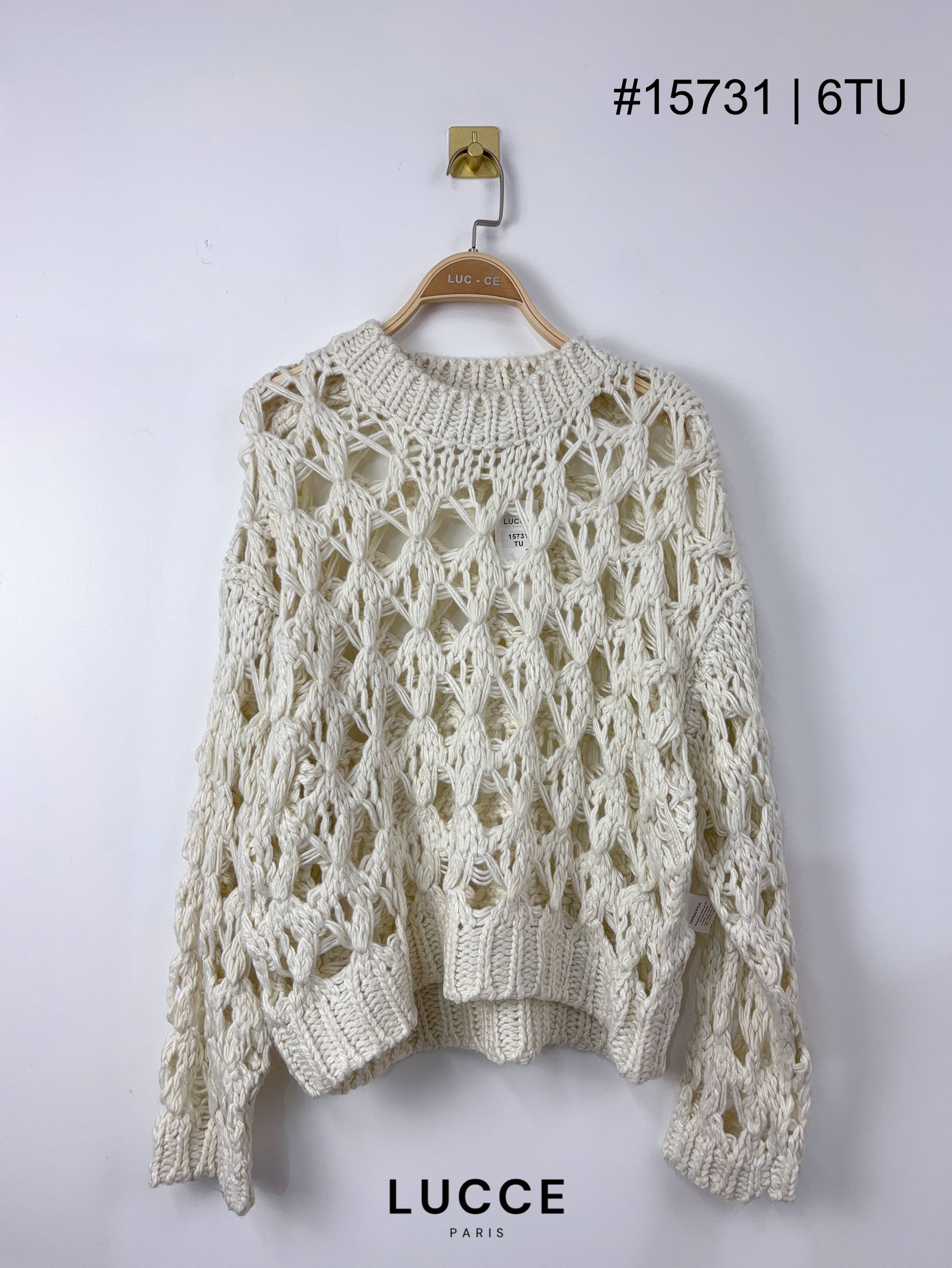 LUCCE - Wholesale Knit Sweater - Women's - Hole sweater - PU157310