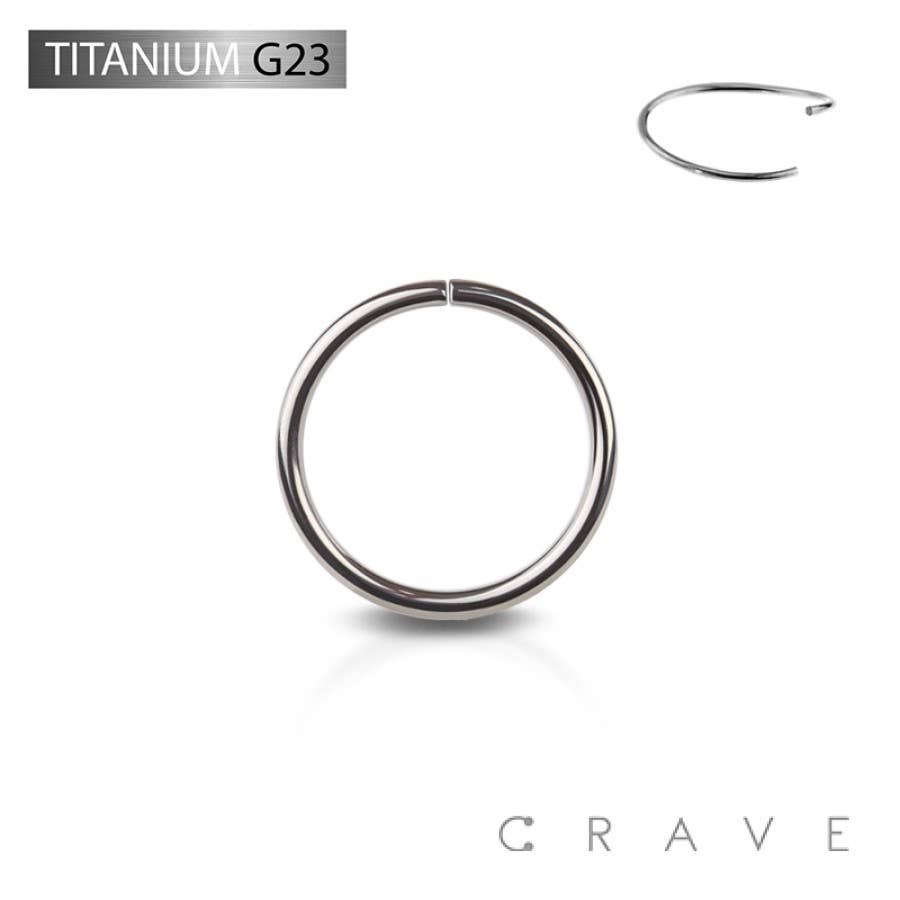 CRAVE - Wholesale Nose Ring - IMPLANT GRADE TITANIUM ANNEALED NOSE HOOP RING