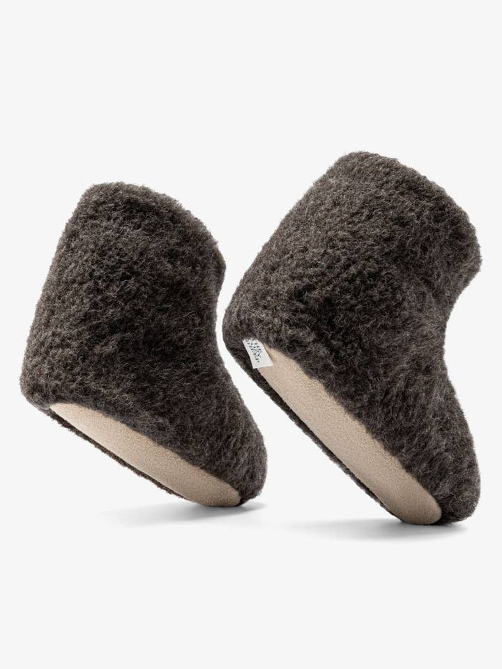 The Cozy Sheep – Engroshandel Hjemmesko - Børn – Kids slippers – Dark Grey (High model)2
