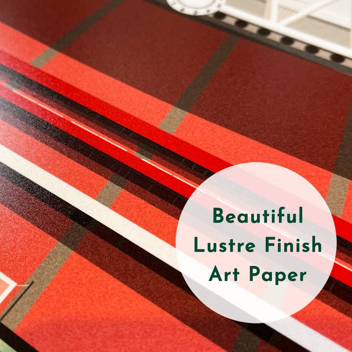 Turf Football Art – wholesale Art print – Any Football Stadium - Contemporary Illustrated Art Print9