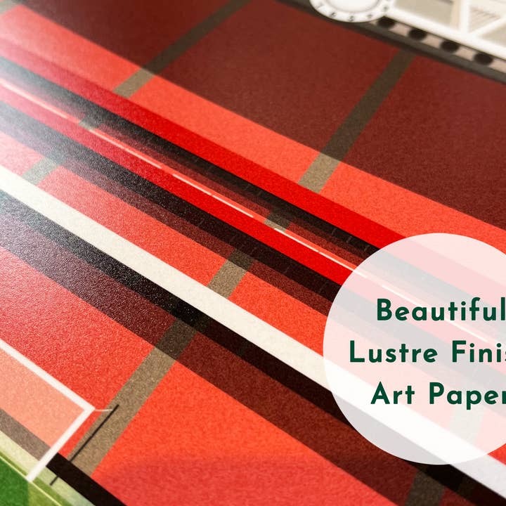 Turf Football Art – wholesale Art print – Any Rugby Stadium - Contemporary Illustrated Art Print8