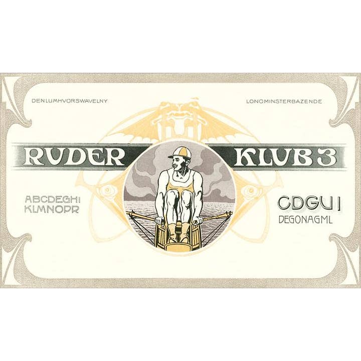 Postkort OL-159 Ror, Ruder Klub 3 for engroshandel hos Found Image Press