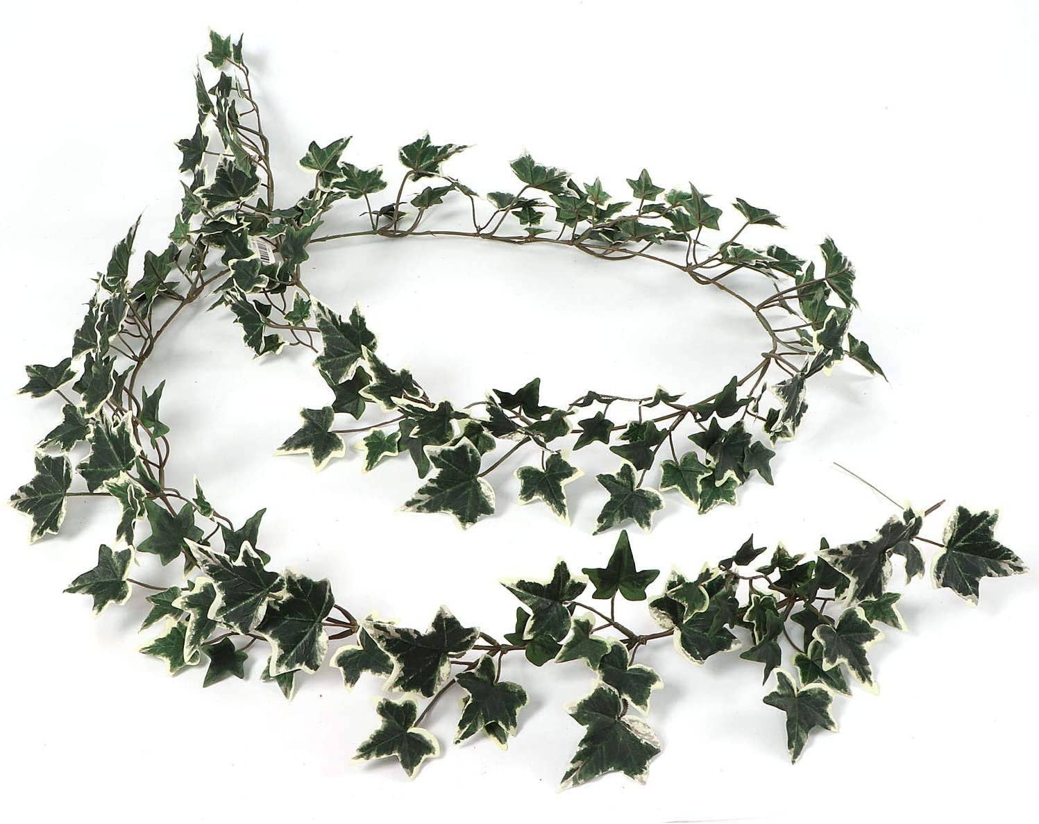 Larksilk – wholesale Bunting/garland – Hanging Green White Ivy Garland- 6' Faux2