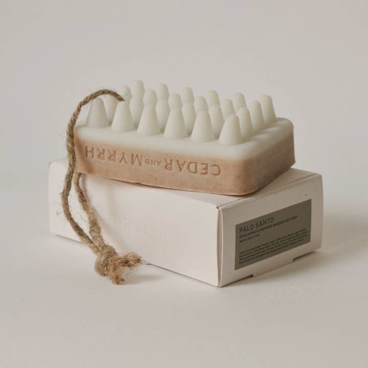 Cedar and Myrrh - Wholesale Bar Soap - Palo Santo Exfoliating Massage Bar Soap1