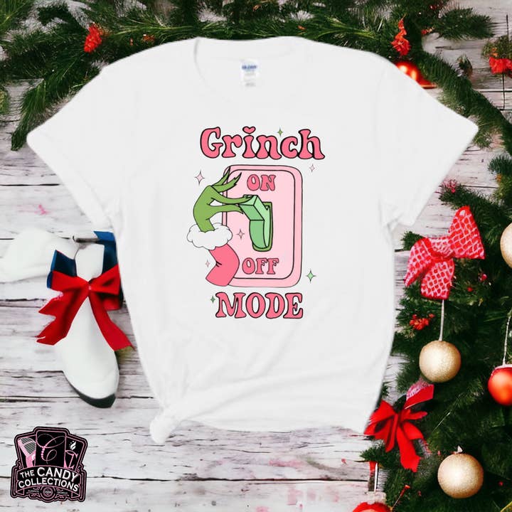The Candy Collections - Wholesale T-shirt (graphic) – women's - Grinch Mode t-shirt graphic tee christmas holiday