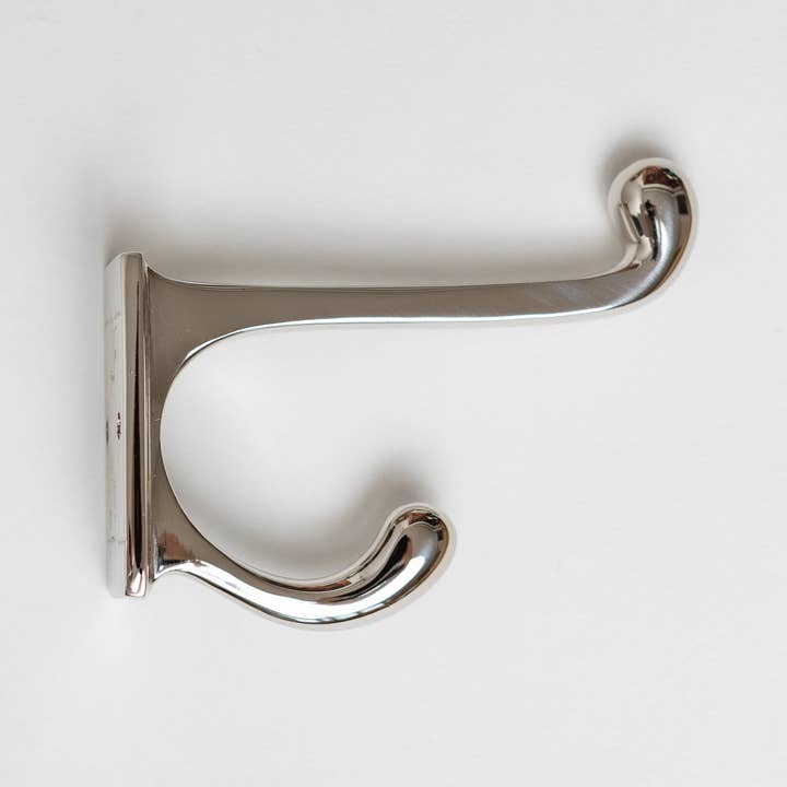 Brass bee – wholesale Wall hook – Solid Brass square Coat Hook - Nickel Finish1