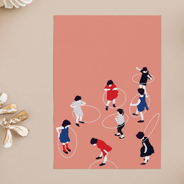 Postcard LETS PLAY, children, hula hoop, school, stationery, and other Purchase Wholesale hula hoop reifen. Free Returns & Net 60 Terms on Faire trending on Faire.
