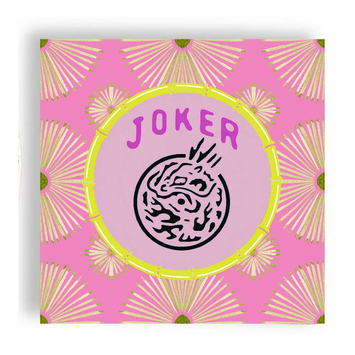 Mahjong Psychedelic Joker 24ct Cocktail Napkins (3ply) for wholesale by Fabuplates