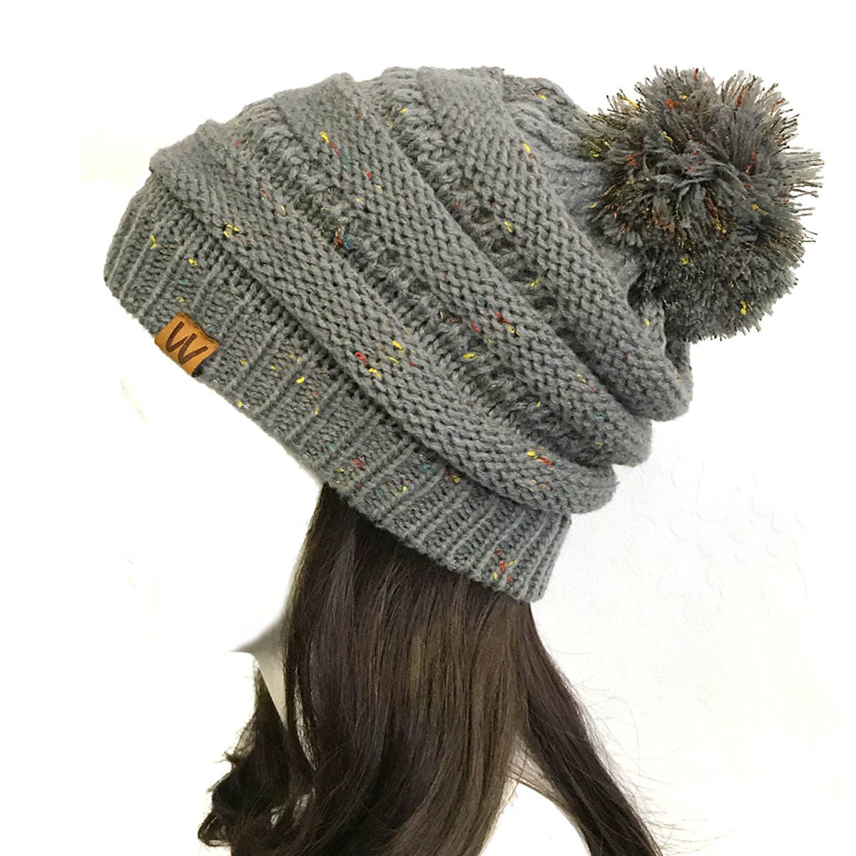 Wrapables.com - Wholesale Beanie - Women's - Wrapables Warm Knit Confetti Beanie with Pom Pom20