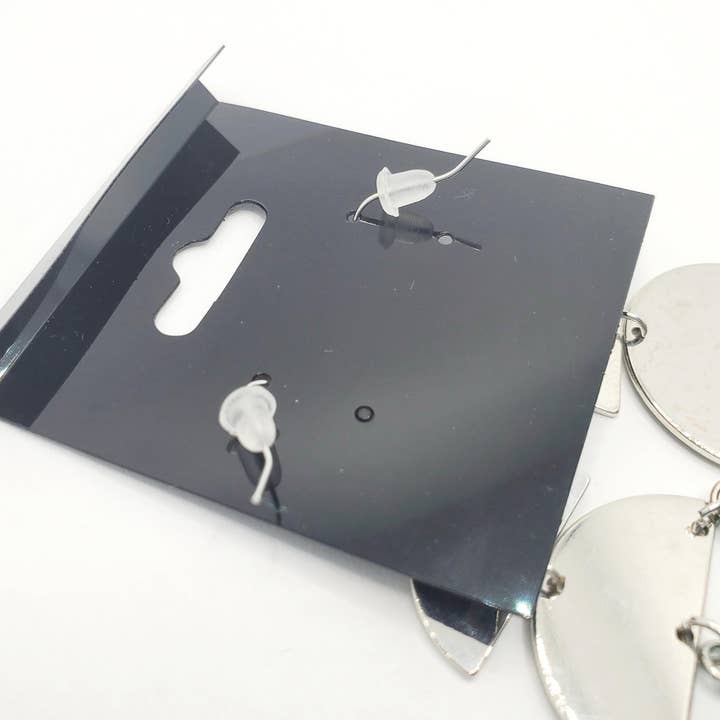 Tots And Tumblers Art – Engroshandel Hængeøreringe og creoløreringe – Sølv turkis kvast dingle øreringe4