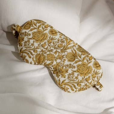 Slaapmasker Matilde / Oker voor wholesale door LILI'S LOFT