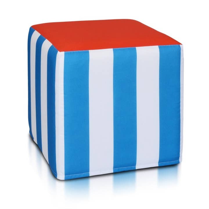 Pufmania - Wholesale Poef - Harde Kubus Poef met Zeemanprint