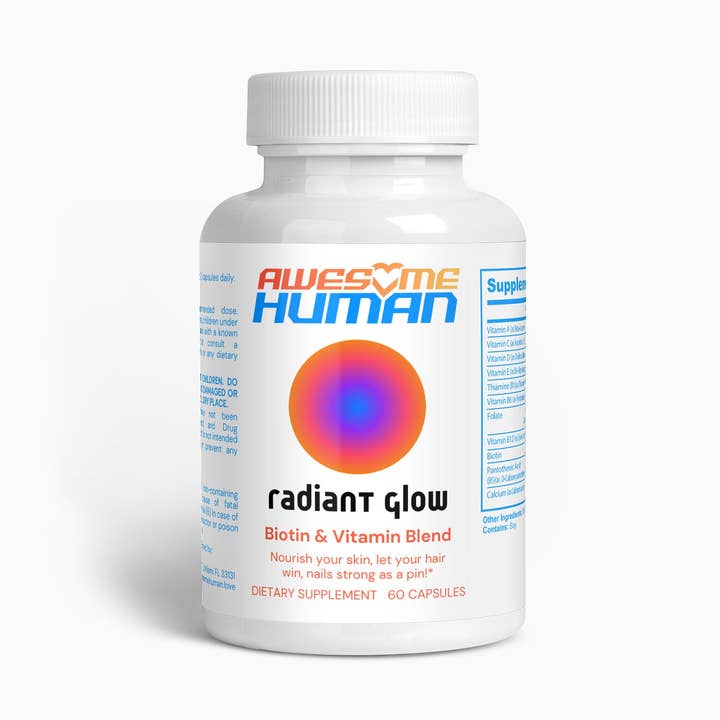 Radiant Glow | Mélange de biotine et de vitamines pour la vente par Awesome Human