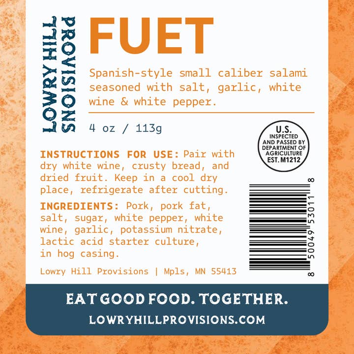 Fuet for wholesale by Lowry Hill Provisions