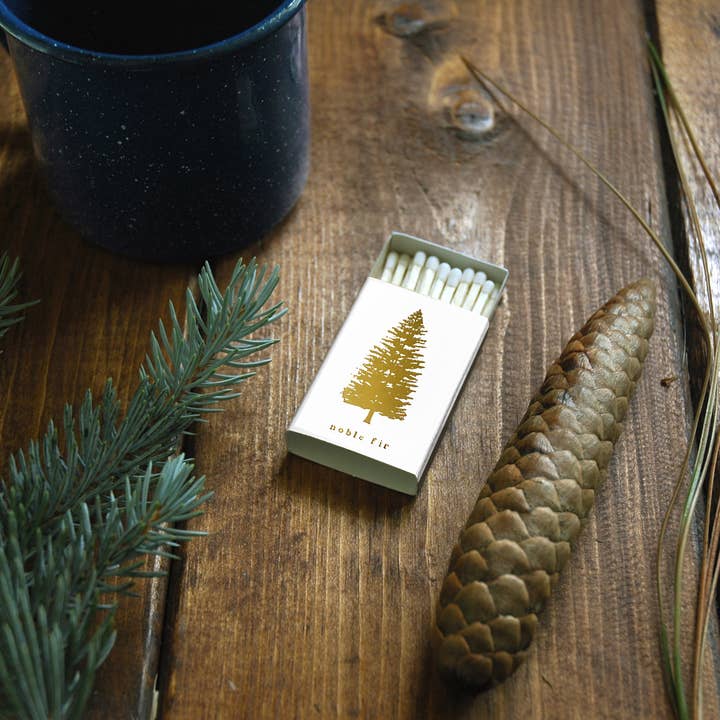 Studio Portmanteau - Wholesale Matches - Noble Fir Tree Matchbox | Magical Evergreen Woods Matches