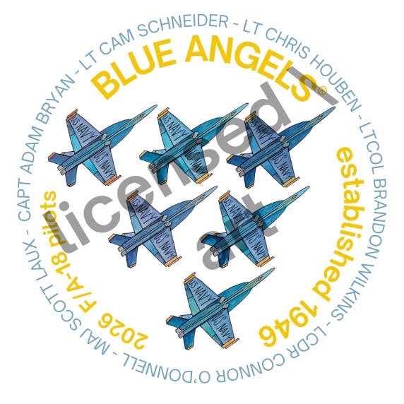 Blue Angels 2026 Team Bag Tag for wholesale by She Said It.