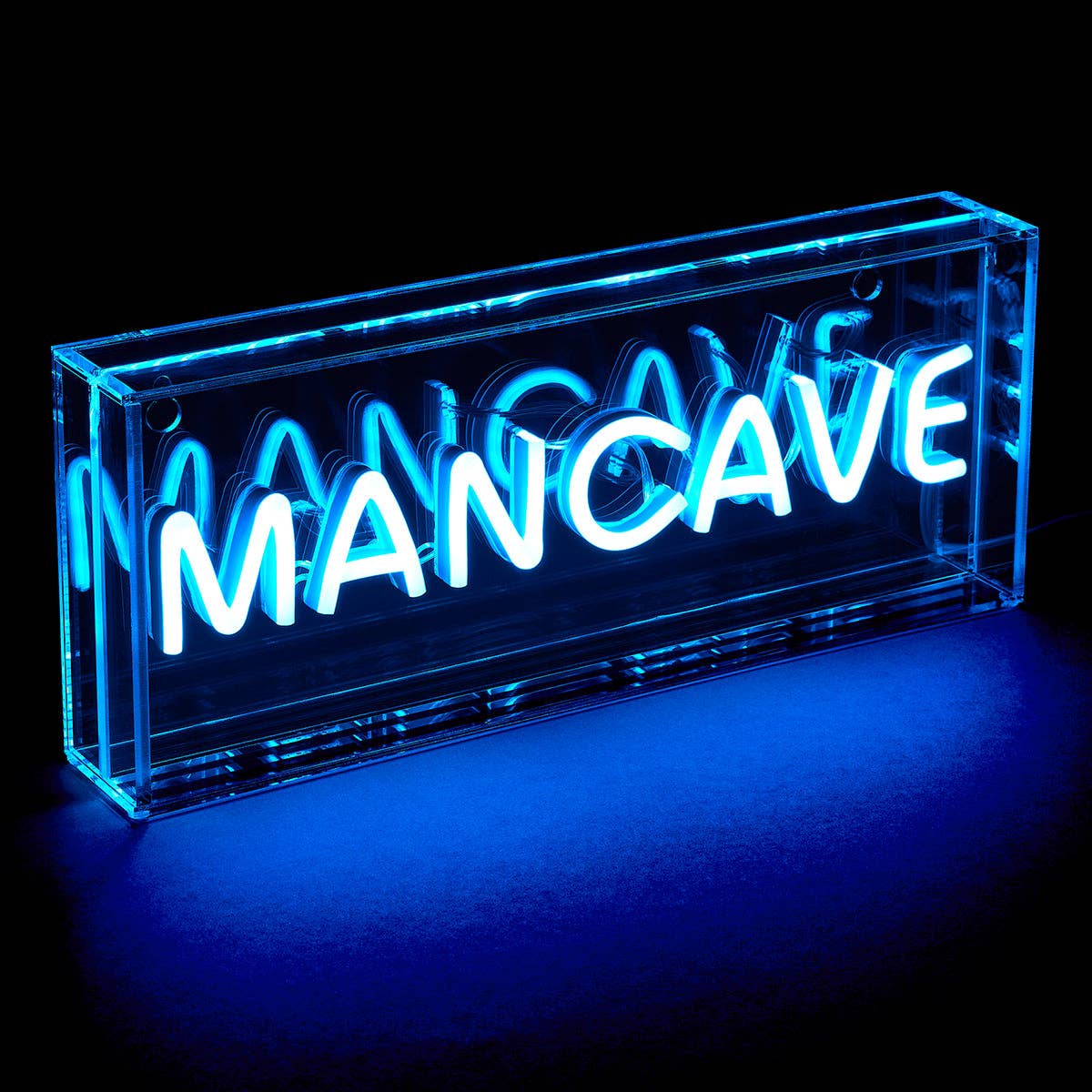 Amber Bright Creations - Wholesale Neon Sign - Blue Mancave Neon Sign1