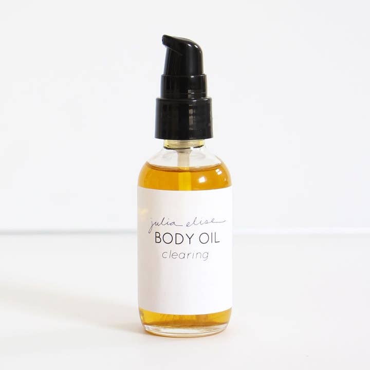 Clearing Body Oil for wholesale by julia elise