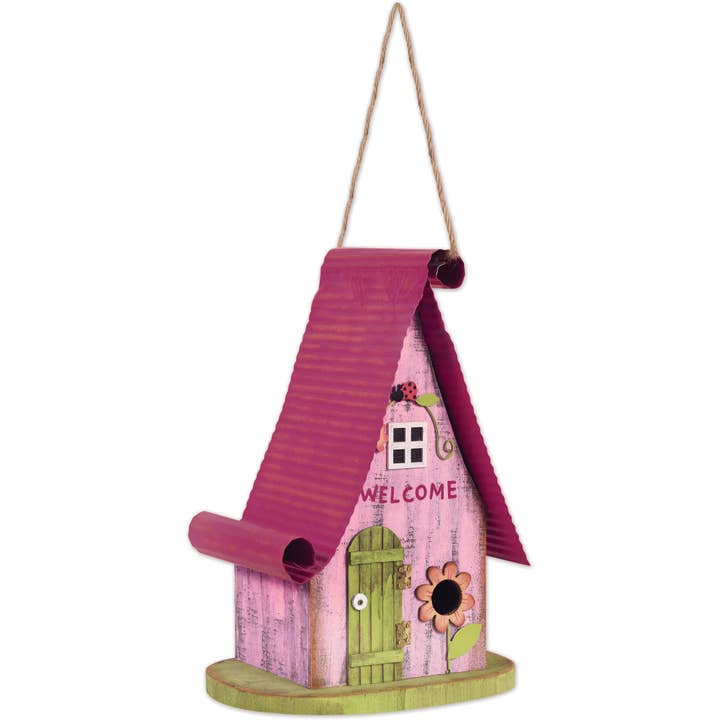 Sunset Vista Designs - Wholesale Bird House - Pink Birdhouse