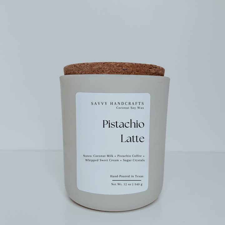 Savvy Handcrafts - Wholesale Jar/Filled Candle - 12oz Candle - Pistachio Latte3
