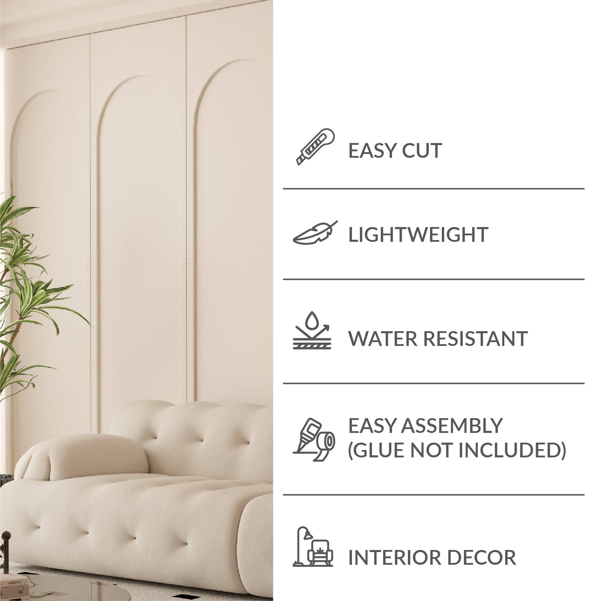 Guipp-Decor - Decoriy - Wholesale Decorative Panel - 3D Big Wall Arches4