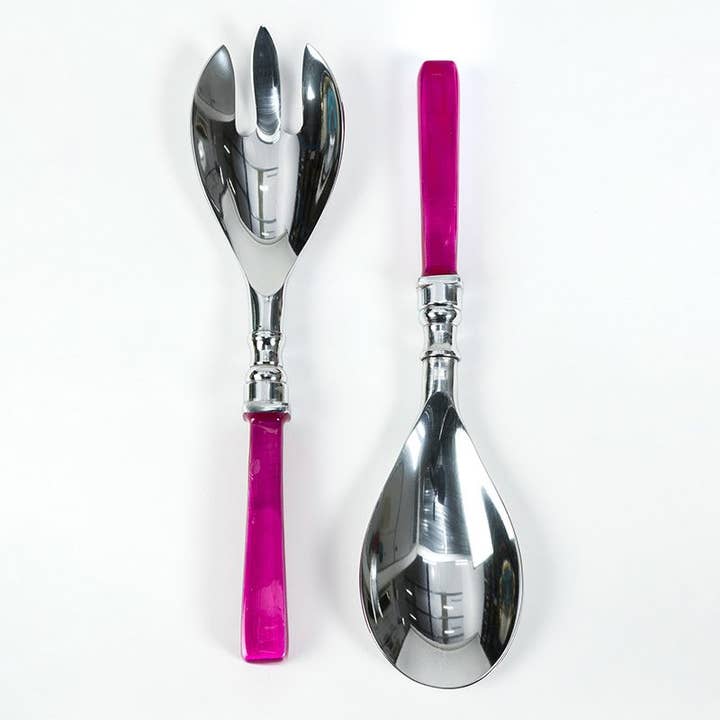 Globe Enterprise - Wholesale Serving Utensil - Recycled Salad Servers Pink