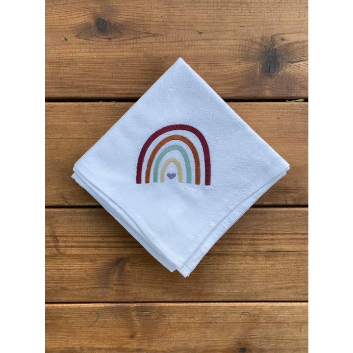 Rainbow Tea Towel for wholesale by Made In Minn