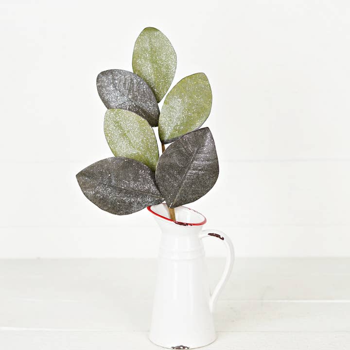 Impressive Enterprises, Inc. - Wholesale Christmas Decoration - ISB73135- 20in Vintage Glitter Magnolia Leaves pick2