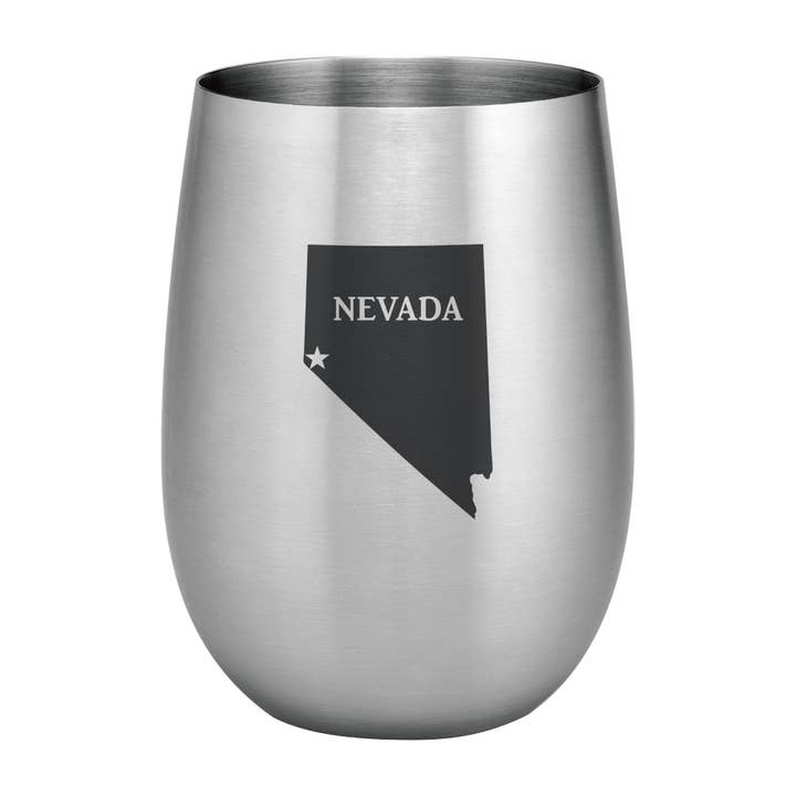 Nevada 15 oz. Stainless Steel Stemless Wine Glass for wholesale by Supreme Housewares