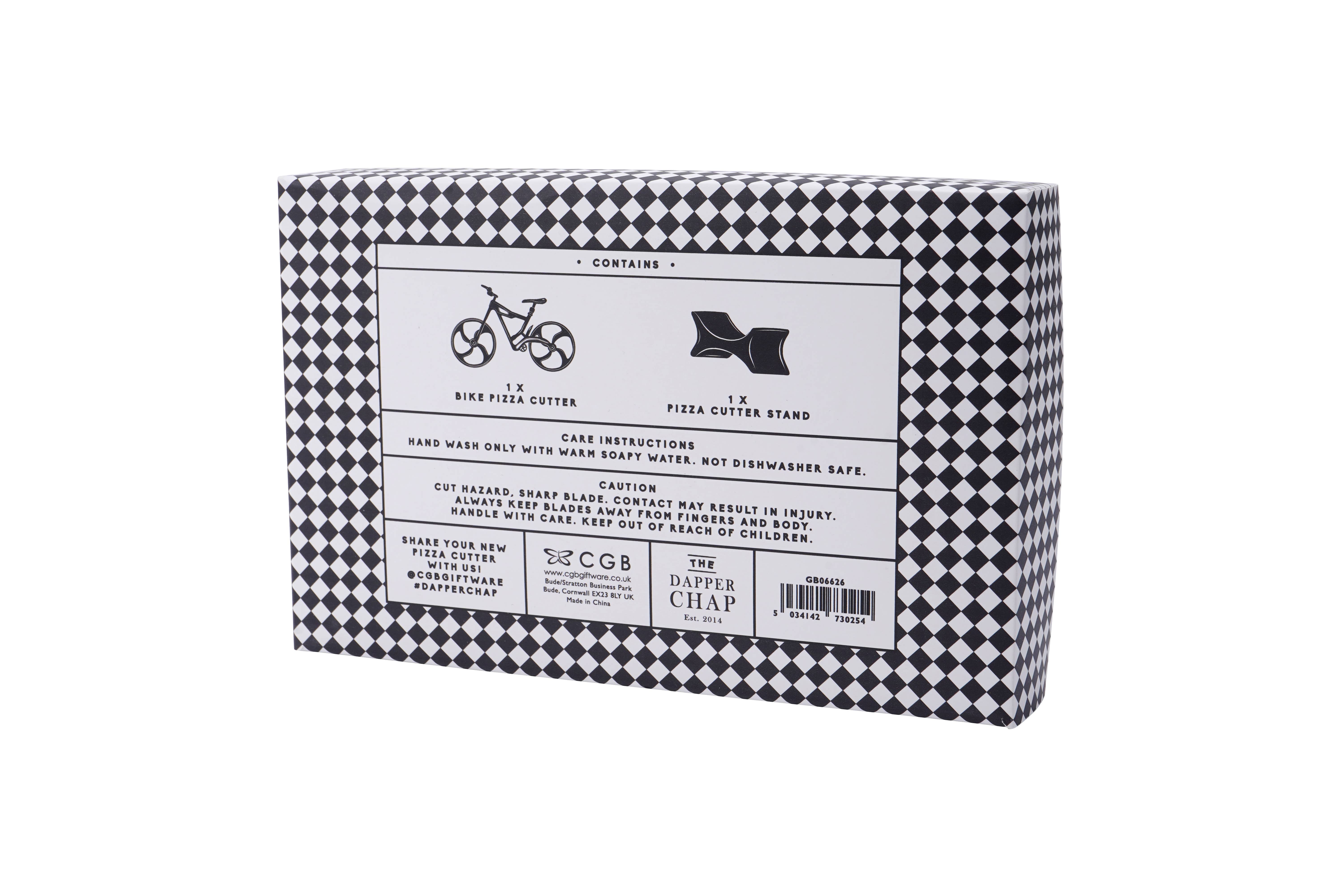 CGB Giftware - Wholesale Pizza Wheel - Dapper Chap 'King Of The Pizza' Bike Pizza Cutter6