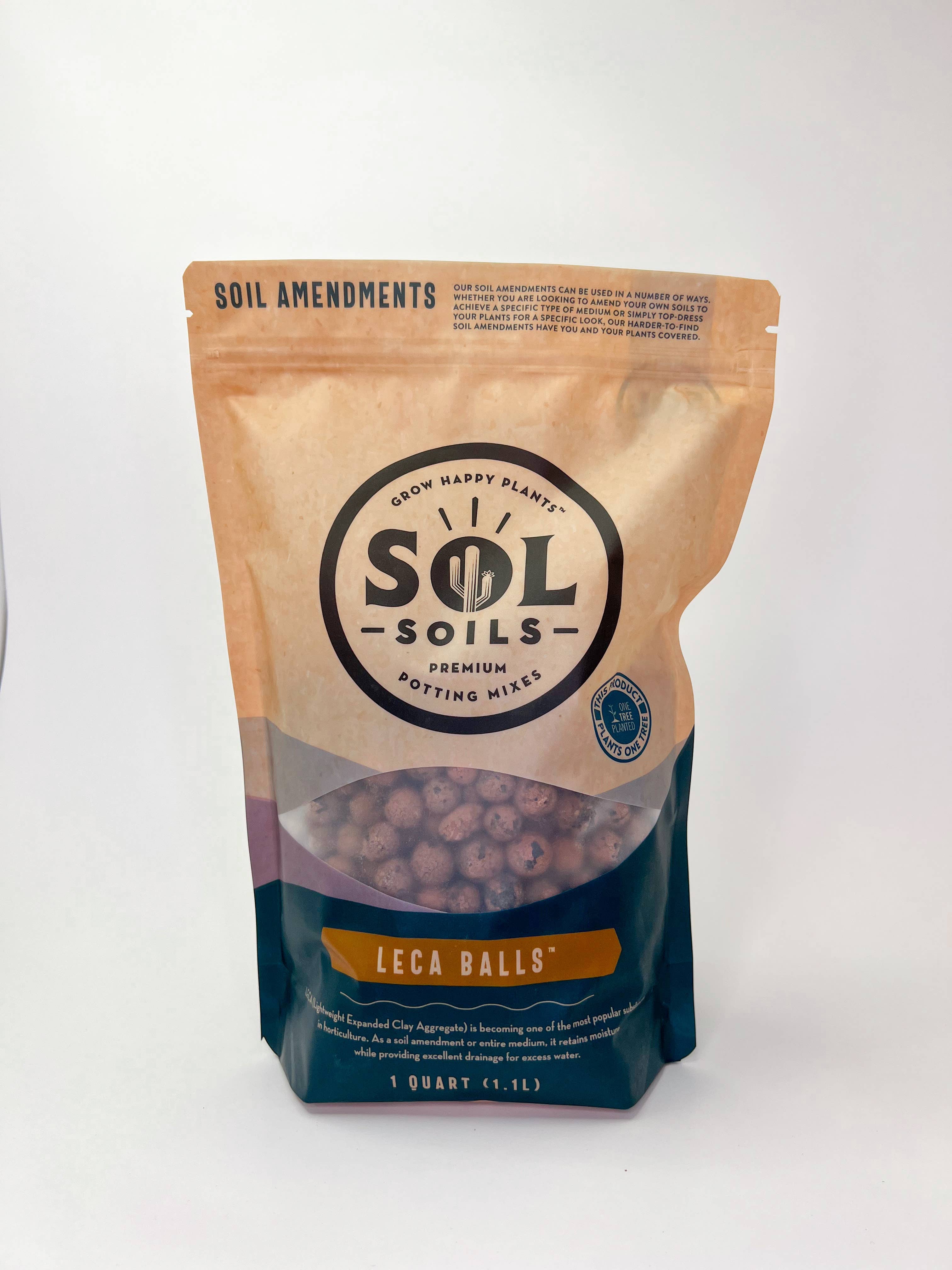 Sol Soils - Vente Terreau de plantation/rempotage - Amendements (1Qt) Balles LECA