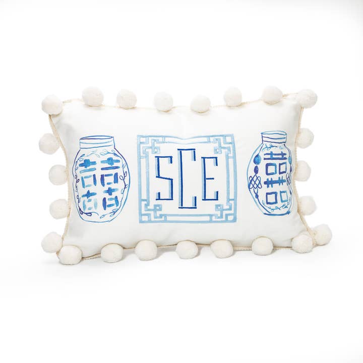 Ginger Jar Lumbar Pillow for wholesale by Over the Moon Gift