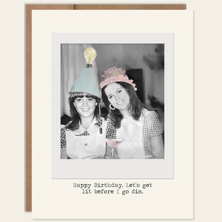 Funny Women's Get Lit Birthday Card for wholesale by Heavenly Debbie