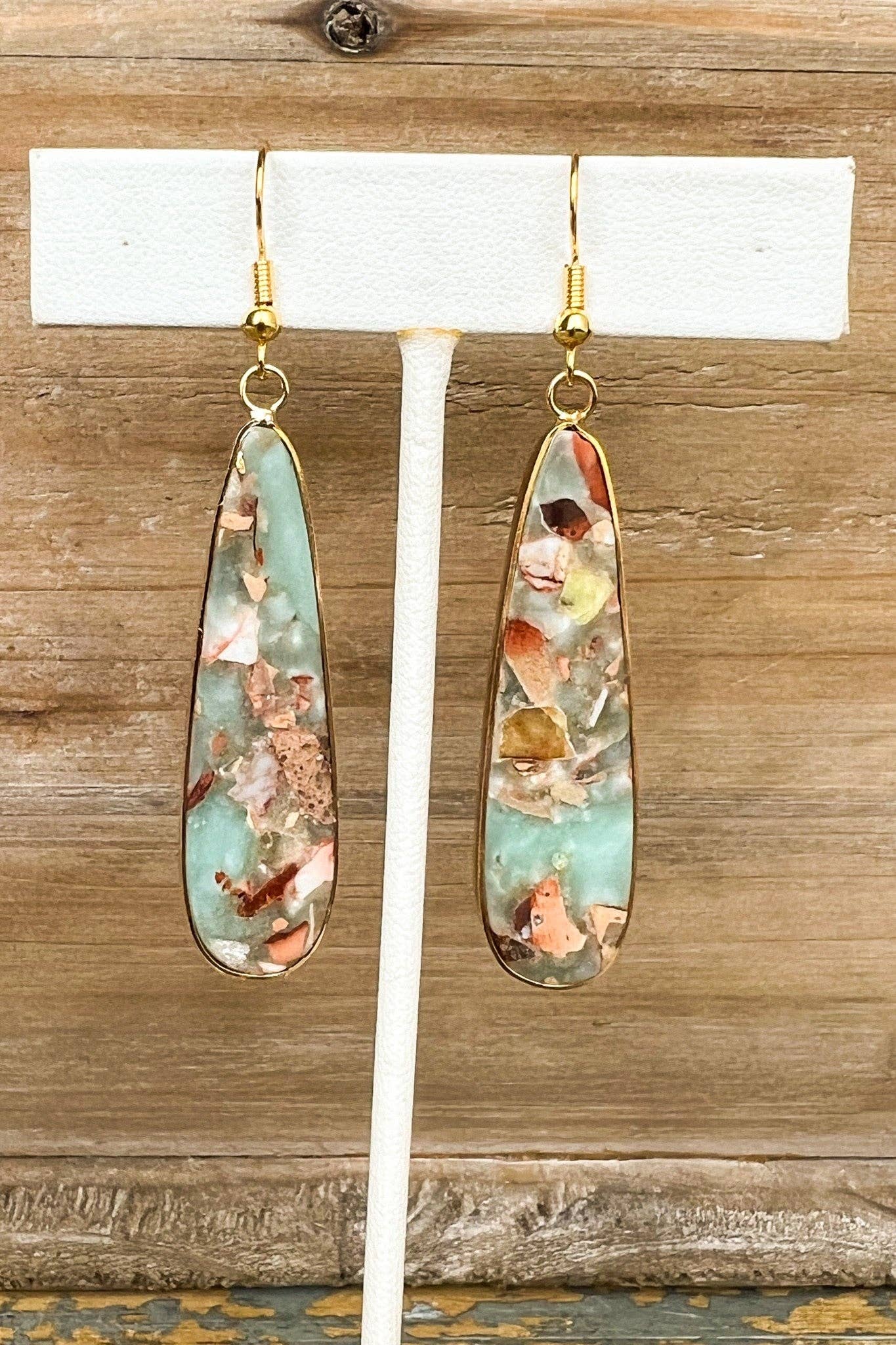 Dylan Designs - Wholesale Dangle Earrings - Samira Earring Amazonite2