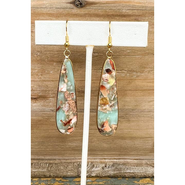 Dylan Designs - Wholesale Dangle Earrings - Samira Earring Amazonite2