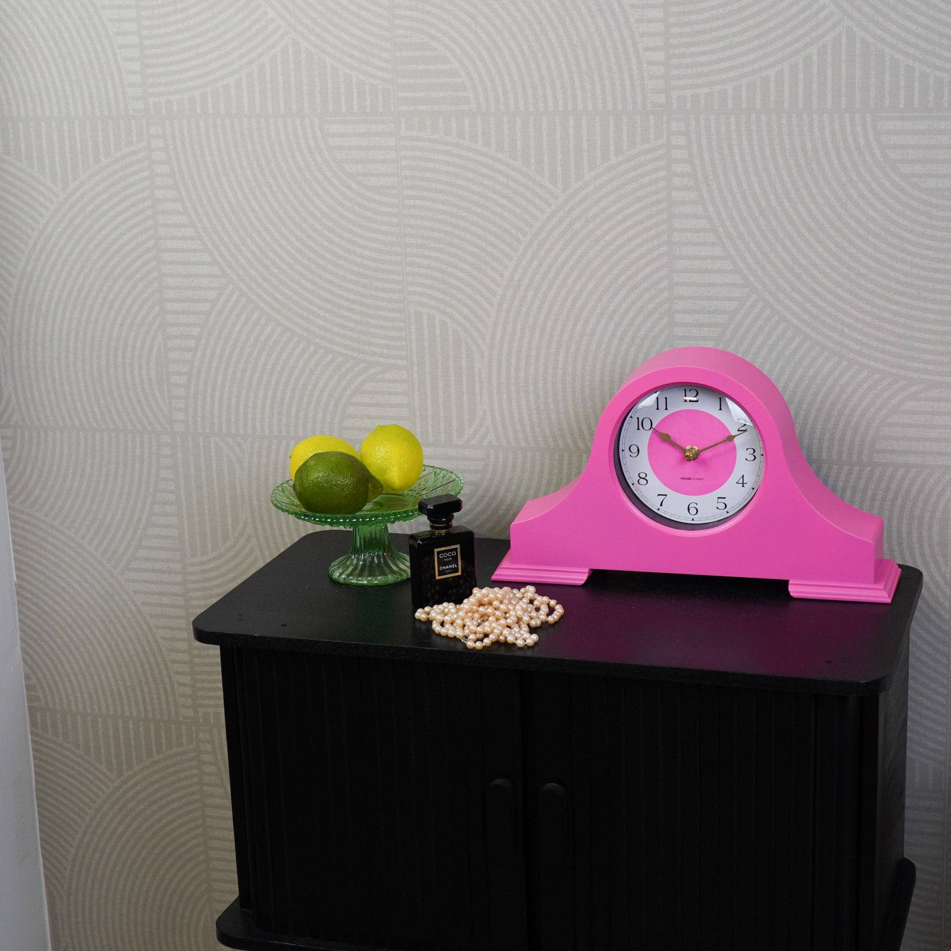 Housevitamin bv - Wholesale Desk Clock - Clock - Mantel Clock- Neon Pink - 36x8,5x20 cm4