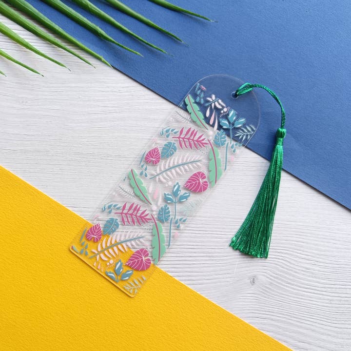 Tropical Jungle Acrylic Bookmark  for wholesale by Kirsty Grace Designs