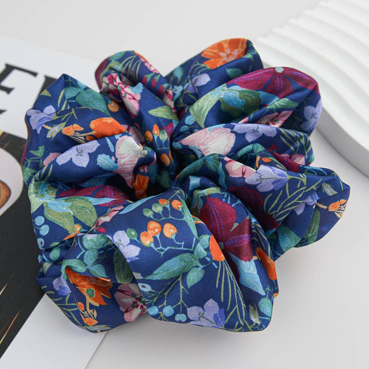 TheDivaSoap - Wholesale Scrunchie - Women's - Vintage Floral Print Soft Scrunchies9